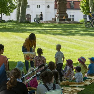 Der Bauwagen in Marbach am Neckar im Rahmen des Projekts SPIEL:RAUM der KulturRegion Stuttgart 2021-2022