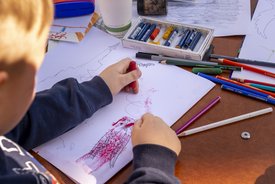 Der Bauwagen in Winnenden im Rahmen des Projekts SPIEL:RAUM der KulturRegion Stuttgart 2021-2022