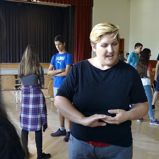 Workshop von Theater ohne Gewähr in Ludwigsburg im Rahmen des Projekts #sprichklartext der KulturRegion Stuttgart 2017