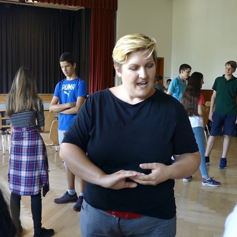 Workshop von Theater ohne Gewähr in Ludwigsburg im Rahmen des Projekts #sprichklartext der KulturRegion Stuttgart 2017