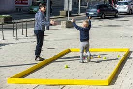 Der Bauwagen in Winnenden im Rahmen des Projekts SPIEL:RAUM der KulturRegion Stuttgart 2021-2022