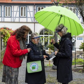 Kunstprojekt "Constructing Paradise" von Kirsten Johannsen beim Festival „Unter Beobachtung“ der KulturRegion Stuttgart 2020