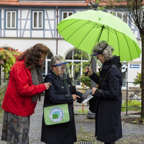 Kunstprojekt "Constructing Paradise" von Kirsten Johannsen beim Festival „Unter Beobachtung“ der KulturRegion Stuttgart 2020