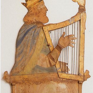 Wirtshausschild, das König David zeigt