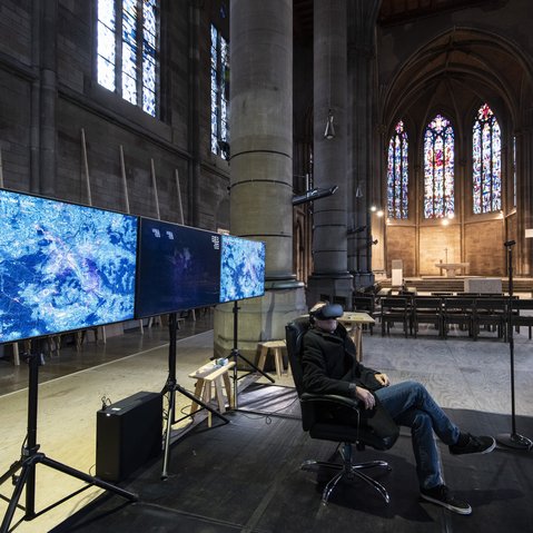 Kunstprojekt "STAUB" von Michael Saup beim Festival "Drehmoment" der KulturRegion Stuttgart 2018