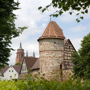 Blick auf einen Turm