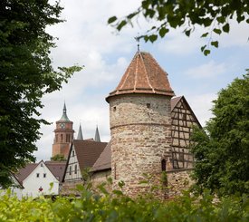 Blick auf einen Turm