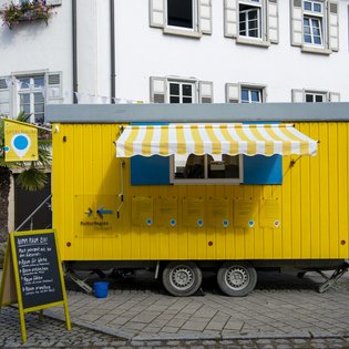 Der Bauwagen in Nürtingen im Rahmen des Projekts SPIEL:RAUM der KulturRegion Stuttgart 2021-2022