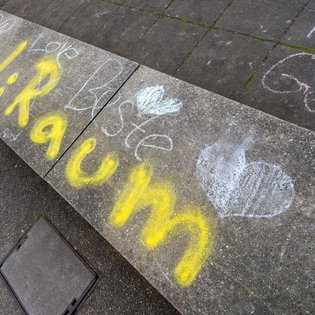 Der Bauwagen in Plochingen im Rahmen des Projekts SPIEL:RAUM der KulturRegion Stuttgart 2021-2022