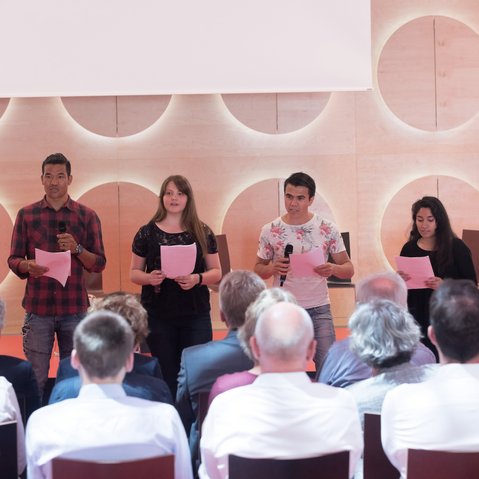 Auftakt zum Projekt #sprichklartext der KulturRegion Stuttgart bei "Ethik in der Region" im Hospitalhof am 30.6.2017