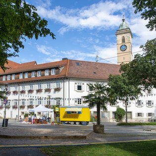 Der Bauwagen in Nürtingen im Rahmen des Projekts SPIEL:RAUM der KulturRegion Stuttgart 2021-2022