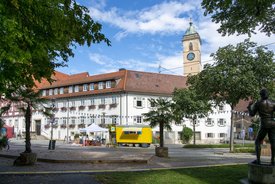 Der Bauwagen in Nürtingen im Rahmen des Projekts SPIEL:RAUM der KulturRegion Stuttgart 2021-2022