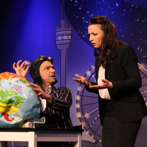 Hausproduktion „Wohin mit Stuttgart?“ im Renitenztheater Stuttgart.