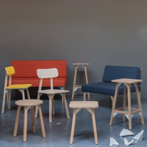 Kunstprojekt "Bracket furniture" von Simon Jones Studio beim Festival "Drehmoment" der KulturRegion Stuttgart 2018