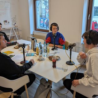 Podcastaufnahme