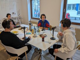 Podcastaufnahme