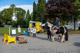 Der Bauwagen in Fellbach im Rahmen des Projekts SPIEL:RAUM der KulturRegion Stuttgart 2021-2022