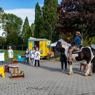 Der Bauwagen in Fellbach im Rahmen des Projekts SPIEL:RAUM der KulturRegion Stuttgart 2021-2022
