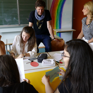 Workshop mit Jakob Nacken in Waldenbuch im Rahmen des Projekts #sprichklartext der KulturRegion Stuttgart 2017