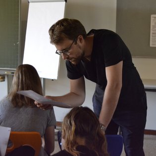 Workshop mit Lars Ruppel in Ditzingen im Rahmen des Projekts #sprichklartext der KulturRegion Stuttgart 2017