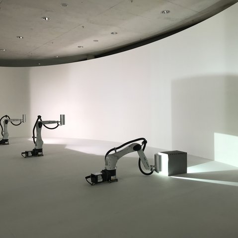 Kunstprojekt "Weiße Zeit" von Joachim Fleischer beim Festival "Drehmoment" der KulturRegion Stuttgart 2018
