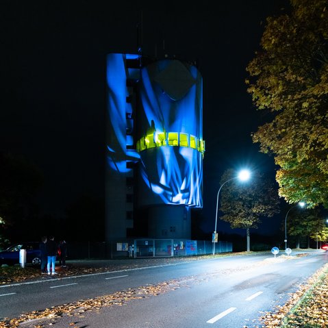 Projekt "Architektur des Aufbruchs" von Bertil Mark in Backnang im Rahmen des Festivals ÜBER:MORGEN der KulturRegion Stuttgart