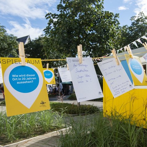 Der Bauwagen in Nürtingen im Rahmen des Projekts SPIEL:RAUM der KulturRegion Stuttgart 2021-2022