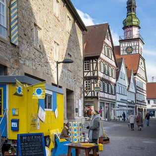 Der Bauwagen in Kirchheim unter Teck im Rahmen des Projekts SPIEL:RAUM der KulturRegion Stuttgart 2021-2022