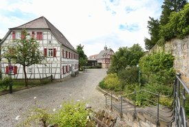 Blick auf die historische Mitte Echterdingens