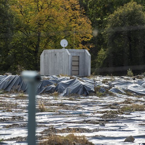Kunstprojekt "Station-P" von Dirk Schlichting beim Festival „Unter Beobachtung“ der KulturRegion Stuttgart 2020