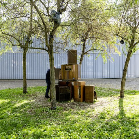 Kunstprojekt "Pl(attent)auschomat" von Valerie Dziki beim Festival ÜBER:MORGEN der KulturRegion Stuttgart