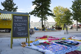 „Eine Unterhaltung im Freien“ in Remseck am Neckar im Rahmen des Projekts SPIEL:RAUM der KulturRegion Stuttgart 2021-2022