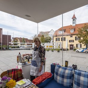 Kunstprojekt "Airpnp" von Barbara Ungepflegt beim Festival „Unter Beobachtung“ der KulturRegion Stuttgart 2020