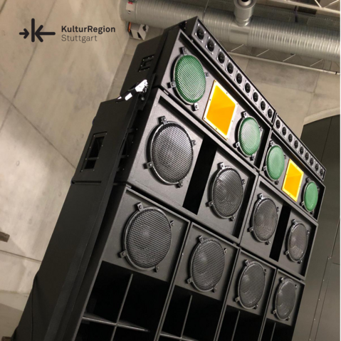 Aufgebaues Soundsystem