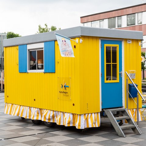 Der Pop-up-Salon des Projekts »Geschichten unter der Haube« der KulturRegion Stuttgart 2019