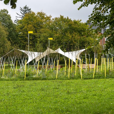 Kunstprojekt von Bureau Baubotanik beim Festival ÜBER:MORGEN der KulturRegion Stuttgart