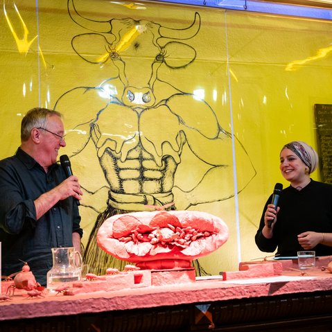 Kunstprojekt "Bö-Dö-So" von Mai Gogishvili und Eberhard Seidel beim Festival ÜBER:MORGEN der KulturRegion Stuttgart