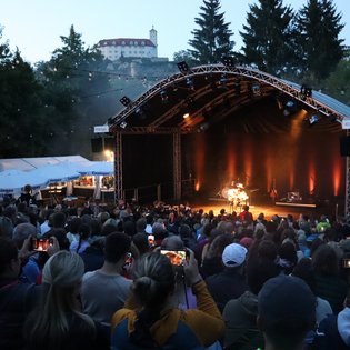 Kultursommer: Blick auf die Bühne