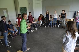 Workshop mit Timo Brunke in Vaihingen an der Enz im Rahmen des Projekts #sprichklartext der KulturRegion Stuttgart 2017