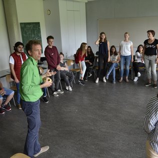 Workshop mit Timo Brunke in Vaihingen an der Enz im Rahmen des Projekts #sprichklartext der KulturRegion Stuttgart 2017