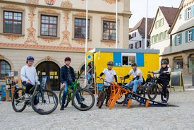 Der Bauwagen in Vaihingen an der Enz im Rahmen des Projekts SPIEL:RAUM der KulturRegion Stuttgart 2021-2022