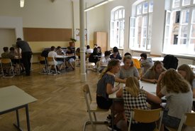 Workshop mit Bas Böttcher in Göppingen im Rahmen des Projekts #sprichklartext der KulturRegion Stuttgart 2017