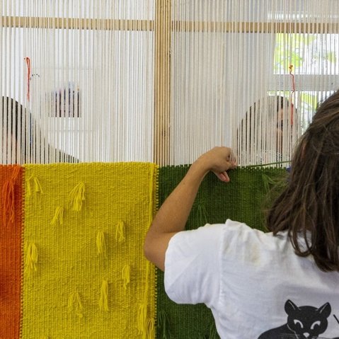 Kunstprojekt "Unter dem Teppich" von God's Entertainment beim Festival ÜBER:MORGEN der KulturRegion Stuttgart