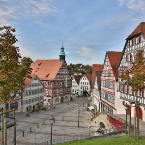 Blick auf das Rathaus