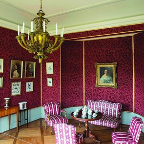 Ansicht eines Zimmers im Schloss Kirchheim