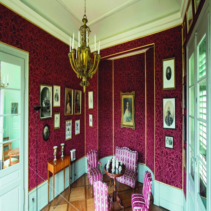 Ansicht eines Zimmers im Schloss Kirchheim