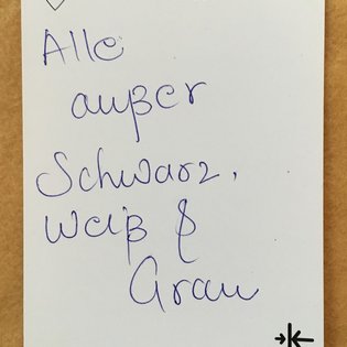 Postkarte mit Ideen von Besucher:innen des Bauwagens im Rahmen des Projekts SPIEL:RAUM der KulturRegion Stuttgart 2021-2022