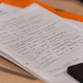 Handschriftliche Recherchen