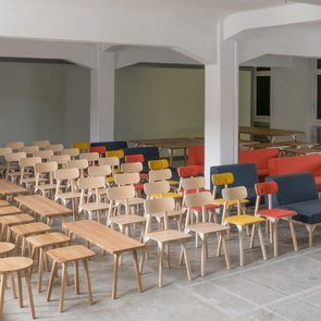 Kunstprojekt "Bracket furniture" von Simon Jones Studio beim Festival "Drehmoment" der KulturRegion Stuttgart 2018