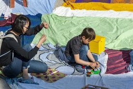„Eine Unterhaltung im Freien“ in Winnenden im Rahmen des Projekts SPIEL:RAUM der KulturRegion Stuttgart 2021-2022